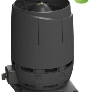 Вентилятор крышный Vilpe Flow Есo110S с основанием 300х300 черный