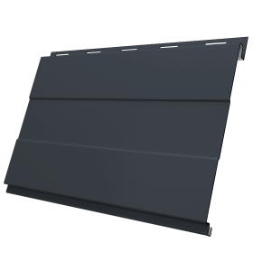 Вертикаль 0,2 prof 0,5 Satin Matt с пленкой RAL 7024 мокрый асфальт