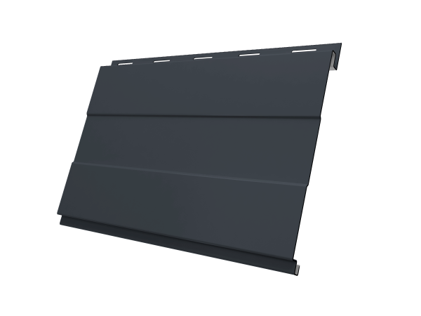 Вертикаль 0,2 prof 0,5 Satin с пленкой RAL 7024 мокрый асфальт