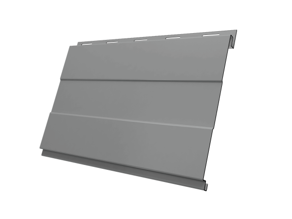 Вертикаль 0,2 prof 0,5 Satin с пленкой RAL 9006 бело-алюминиевый