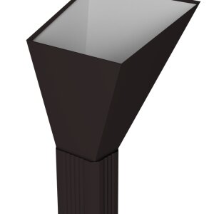 Воронка водосборная прямоугольная Vortex Lite Matt RAL 9005 черный