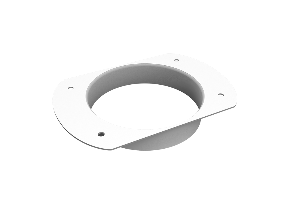 Воронка врезная круглая Vortex Mix PE RAL 9003 сигнальный белый