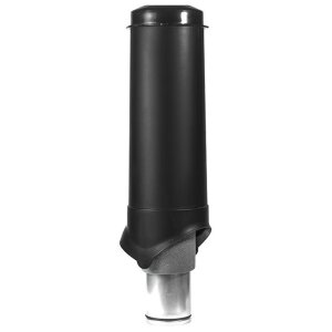 Выход вентиляции Krovent Pipe-VT 125/700 изолированный черный