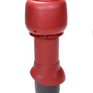 Выход вытяжки с колпаком Vilpe 125/160/500/ИЗ бордо