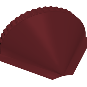 Заглушка конусная 0,5 Satin RAL 3005 красное вино