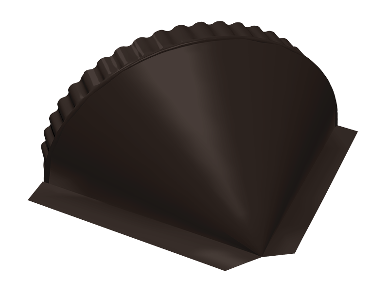 Заглушка малая конусная 0,5 Satin Matt RR 32 темно-коричневый