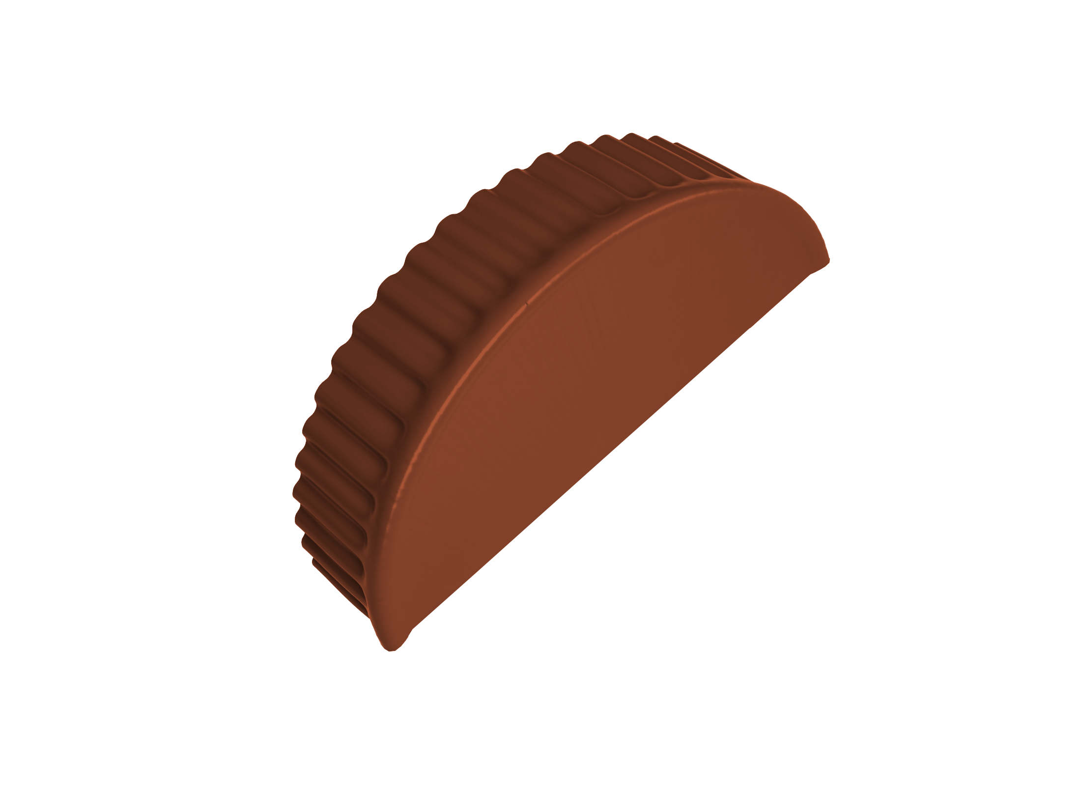 Заглушка торцевая 0,45 Drap RAL 8004 терракота