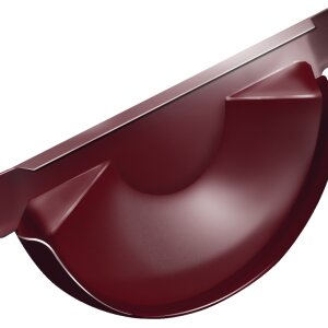 Заглушка торцевая универсальная GL PU 125 мм RAL 3005 красное вино