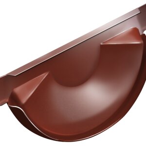 Заглушка торцевая универсальная GL PU 125 мм RAL 8004 терракота