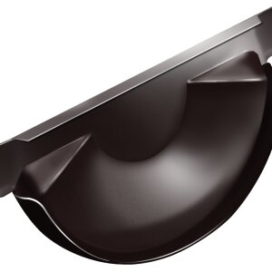 Заглушка торцевая универсальная GL PU 125 мм RAL 8017 шоколад