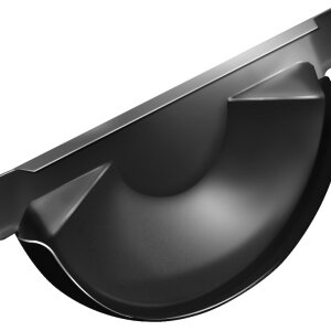 Заглушка торцевая универсальная GL PU 125 мм RAL 9005 черный