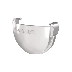 Заглушка желоба Дизайн 135 ПВХ Grand Line белый (RAL 9003)