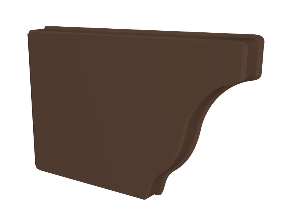 Заглушка желоба левая Vortex Lite Matt 130мм RAL 8017 шоколад