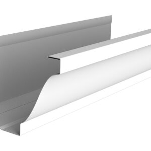 Желоб прямоугольный Vortex Lite 130мм 3м PE RAL 9003 сигнальный белый