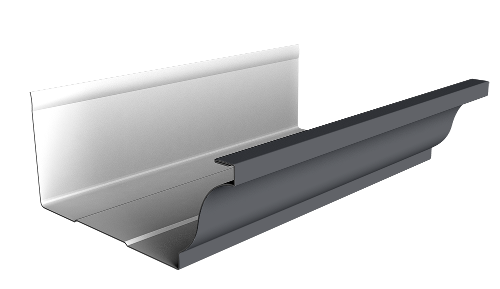 Желоб прямоугольный Vortex Project 210 мм 3м RAL 7024 мокрый асфальт